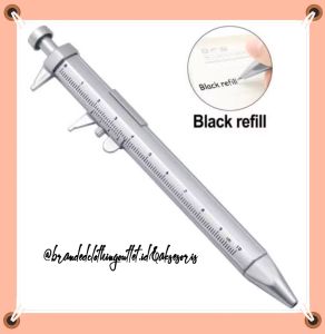 PULPEN JANGKA SORONG / PULPEN SIGMAT / PENA JANGKA/ PENA SIGMAT VERNIER CALIPER BOLLOINT / PULPEN TULIS MISTER UKUR MULTIFUNGSI PPJ8926