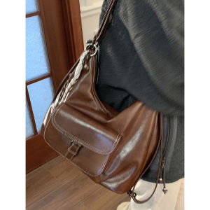 over Retro Backpack Bags Female Fall and Winter 2024 New Arrival Tide Fashion K-style Tote Bag Easiest for Match Large-Capacity Backpack