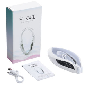 Máy Mát Xa Mặt Galvanic Đèn LED 6 Chế Độ 18 Cấp Độ Điều Khiển Từ Xa Thiết Bị Làm Đẹp Da Có Thể Sạc Lại Để Sử Dụng Tại Nhà Màu Trắng