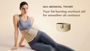 SKG QS500 Abdominal Trainer 3in1 Wearable Fitness Recovery Belt EMS/TENS Red Light Therapy Heating