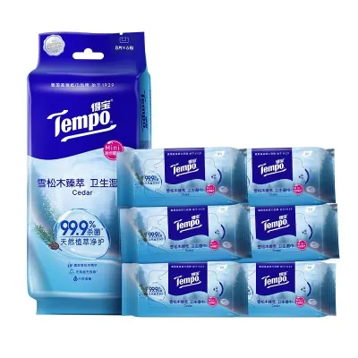 Tempo | Khăn Ướt Đi Du Lịch Hương Đàn Bách Kháng Khuẩn
