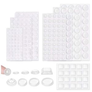 100pcs กันชนประตูตู้ Strong Self-Adhesive CLEAR Pads ซิลิโคนประตู Mute Damper บัฟเฟอร์เฟอร์นิเจอร์จุดเบาะ
