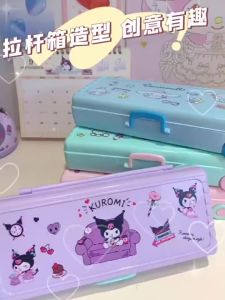 Kuromi Cinnamoroll Pochacco กล่องดินสอ เครื่องเขียน แบบพกพา ความจุสูง - หรือการอ่อนนักเทรดดินสอที่น่ารัก
