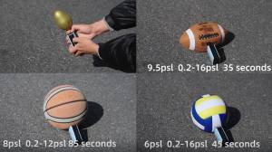 ROCKBROS Mini Electric Pump 20PSI Convenient Type-C Wireless Outdoor Sports Ball Inflators