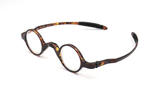 แว่นตาอ่านหนังสือ แว่นสายตา Vintage TR90 แว่นสายตายาว แว่นกลมเล็ก น้ำหนักเบา แว่นสายตายาวทรงกลมเล็ก +1.00 to +4.0 R1 702