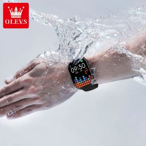 OLEVS นาฬิกาอัจฉริยะสำหรับผู้หญิงนาฬิกาจอ HD นาฬิกากีฬาโทรผ่านบลูทูธมีอัตราการเต้นของหัวใจมีออกซิเจนในเลือดสมาร์ทวอท์ชติดตามแบบสปอร์ตสำหรับแอนดรอยด์สมาร์ทโฟนทุกรุ่นสามารถใช้งานได้ยาวนาน