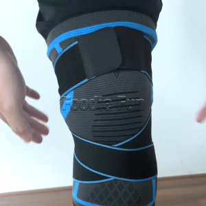 Adjustable Compression Knee Support Brace with Silicone Grip & Straps Breathable Fabric Joint Pain Relief