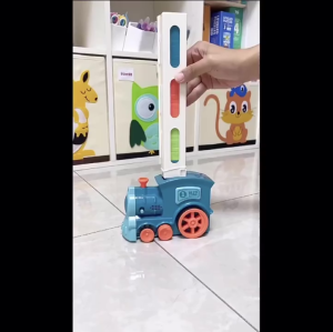 ของเล่นเด็ก Domino Train ชุดของเล่น60วางรถไฟบล็อกเกมของเล่นวาง Domino รถไฟ ของขวัญเด็ก