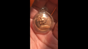 Pendant Copper Thai (Enhance Charm Magnetism and Personal Aura) LP Sawai Wat Preedaram