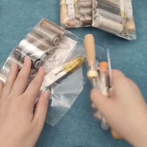 29Pcs/Set Leather Craft Tool Set Leather Sewing Tools DIY Sewing Accessories Leather Hand Sewing Needles