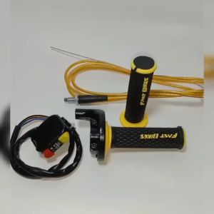 Gas Spontan Plus Saklar Full Besi Panjang Kabel 190cm Universal Semua Motor Matic dan Bebek Dan moge Tersedia Warna Merah Kuning dan Biru