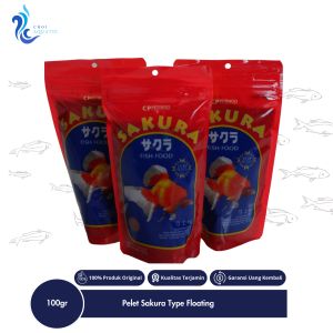 Pakan Sakura Fish Food - Pelet/Makananan Untuk Ikan (100gram - 1mm)
