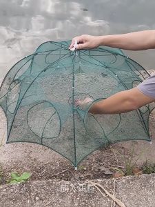 Bubu Perangkap Ikan / Payung Bubu Perangkap Ikan / Jaring Ikan Udang / Perangkap Ikan Udang Kepiting 4/6/8/10/12 Lubang