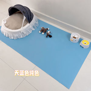 Pet Mat Non-Slip Waterproof Dog Paw Resistant Easy to Clean PVC Mat for Dogs Cats Enclosure Dining Universal Four Seasons