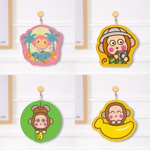Monkichi Cartoon Hanging Sponge Hand Towel Decorative Small Hanging Ornament Mischievous Monkey Household Cleaning Tool