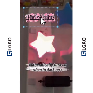 LED Star Night Light 4 Colors Available - Compact & Lightweight - Perfect for Kids Room Hallway Bedroom & More - Warm & Comforting Glow for Peaceful Sleep