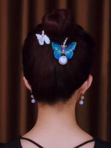 Kẹp Tóc Kim Loại Đính Hoa Búi Vòng Tua Rua Kiểu Dáng Sang Chảnh Cho Nữ Đi Tiệc Tùng Du Lịch-Phụ kiện RYRY