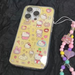 รวดเร็ว เคสไอโฟน 14 13 12 11 Pro Max ป้องกันการตก 14 PRO ป้องกันการตก ปกป้องเต็มที่ ชุดสำหรับ i Phone 11 Soft Case Hello Kitty