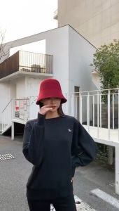 หมวกบักเก็ต หมวกคลุมผม แฟชั่นสไตล์เกาหลี สำหรับผู้หญิง หมวกซุประกัน คุณสมบัติของ 250 กราฟ