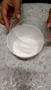 (5 ชั้น ลายไทยรุ่นใหม่) ชุดปิ่นโตถวายพระ ชุดปิ่นโต ชุดปิ่นโตถวายเพลพระ 5 ชั้น ถ้วยกระดาษพร้อมฝาปิด ลายไทย