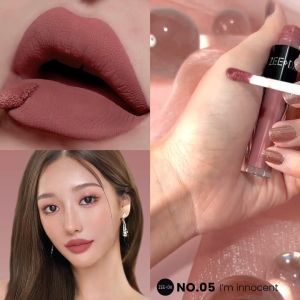 เสริมสุขภาพ ปากแห้ง ปากคล้ำ ลองลิปสติก Zeeda ลิปแมทติดทนนาน แต่ปากไม่แห้ง No.5 Im innocent (ชมพูนู้ด)