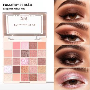 Bảng Phấn Mắt 25 Màu Lì Mềm Mịn Màu Sắc Phong Phú Dễ Pha Trộn Lâu Trôi Nhiều Tông Màu Chống Thấm Nước Trang Điểm Từ Thiên Nhiên
