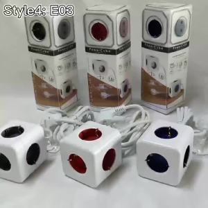 Ổ Điện Đa Năng Kiểu Châu Âu Elug Cube Với 5 Ổ Cắm AC Đa Lỗ Dây Nối Dài 1.4m Công Suất 3680W 16A 250V Chịu Điện Áp Cao Lắp Tường