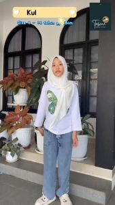 TABINA Setelan Baju dan Celana Kulot Anak Remaja Perempuan seri Yuraa Luna usia 3 sampai 14 tahun