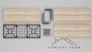 Bathroom Shelves Over Toilet with Storage Basket Floating Shelves Wall Shelves for Home Organization & Wall Décor