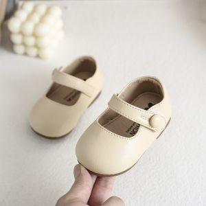 Princess Shoe Soft Bottom Single Shoes for Baby Girls 0-1-3 Years Old Anti-Slip Magic Tape Closure Casual Style Summer Thin Sole