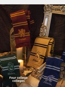 Harry Potter Scarf Warm Winter Female Original Peripheral Universal Studios Gryffindor Slytherin Authentic