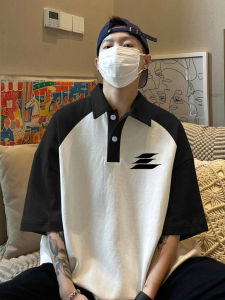 Loose Fit Pure Cotton Short Sleeve Polo Shirt Mens Summer Fashion Half Sleeve Turn-down Collar T-shirt Youth Trendy Style