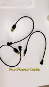 5V USB to 3 PIN Cable Convert Adapter for CPU Fan Cable for Computer PC Case CPU Power Supply Extend Line 30cm with Switch Cord
