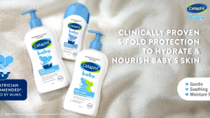CETAPHIL Organic Calendula Sunflower Seed Oil Baby Shampoo and Bath Lotion 2-in-1 400ml