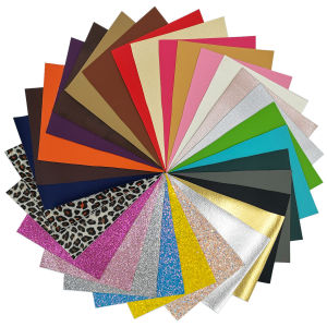 A4/20*120CM Litchi Print Leather Fabric For Earring Sewing Bag Clothing DIY Bow Material Waterproof Synthetic Sheet Roll