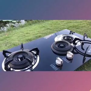 JARD 8.2KW Tempered Glass Embedded Double Burner Gas Stove Household Kitchen Cooktop Liquefied Gas Stoves