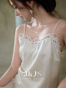 JK&JS | Lace Border Acetate Tank Top
