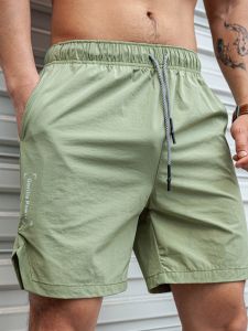 Mens Summer Lightweight Breathable Quick Dry Running Shorts Fitness Basketball Four Inch Pants Thin Style Trendy Brand Sportswear