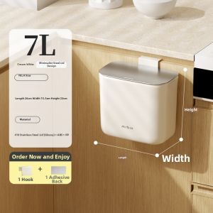 MR.Bin | Waist-Free Design High Appearance Wall-Mounted Trash Bin