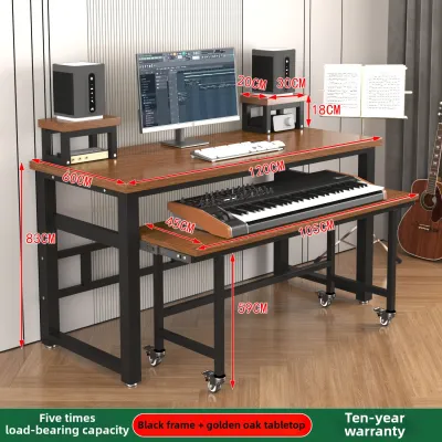 Electronic Keyboard Table Editing Workbench Electric Piano Ancient Piano Table MIDI Keyboard Table Keyboard Stand Mixer Music Production Table