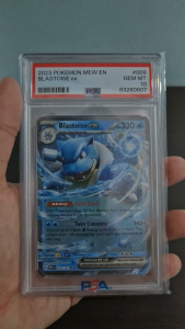 PSA 10 Blastoise #009 EX HOLO Pokemon 151 Scarlet & Violet (2023) (English) - Pokemon Card GRADED