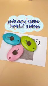 Mini Cutter Portabel Deli E2050 / Tajam / Desain Simple / Cutter Lucu