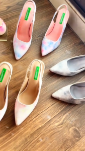 Maude GUESIS - Sandal Heels Wanita 5cm Slingback Kombinasi Warna | PATRICIA R