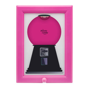 2 in 1 Creative Candy Dispenser Picture Frame Easy Restock Moisture-proof Hanging Handy Candy Frame Rotating Dust-proof for Birt