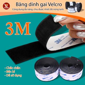 Velcro Mạnh Mẽ Tự Dính Băng VelcroCuộn Băng Dán 3M Tự Dính Chắc Chắn Cải Thiện Nhà Cửa Tiện Dụng