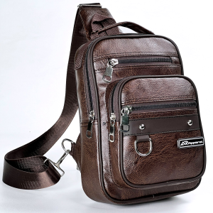 AR Apparel Traveler 5.0 Slingbag PU Leather Premium Tas Selempang Kulit Pria