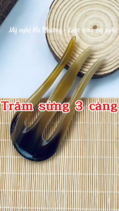 Trâm cài tóc bằng sừng tự nhiên dẻo dai cho mái tóc mềm mại