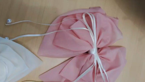 Hair Bow Elegant Organza Pearl – Pita Rambut Besar dengan Hiasan Mutiara - jepitan rambut korea premium high quality