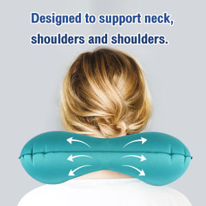 Talao U-Shape Press Inflatable Neck Pillow Folding Travel Pillow Neck Protector