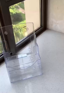 Acrylic display stand A4 two layers (two sets) for magazine materials display transparent acrylic material display stand